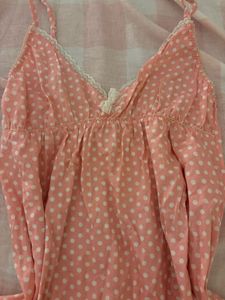 babydoll coquette polka dot cami