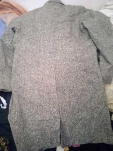 Classic Grey Tweed Coat