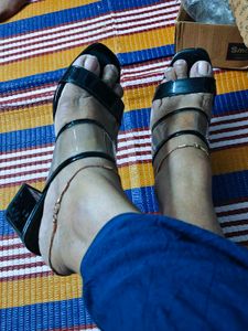 ,🔥Price drop.Stylish Black Fioni Heels(UK 6.5/EU