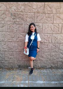 Cute Denim Pinafore Dress