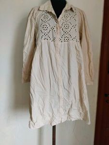 Vintage Eyelet Shirt Dress