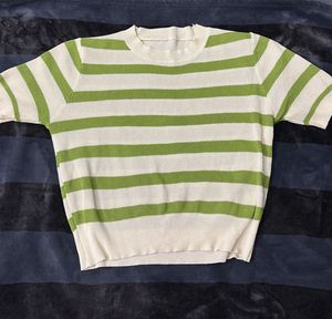 Striped Short Sleeve Top