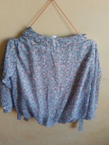 Chic Floral Print Top