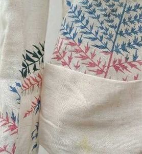Vintage Fern Print Cotton Kurta