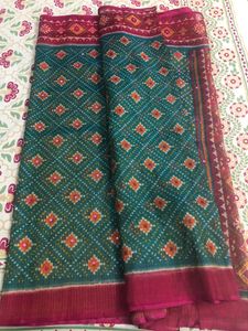 Light Weight Mirror Work Saree With Blouse