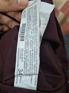 Maroon Wide Leg Trousers
