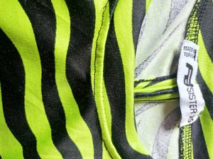 Neon Zebra Print Cropped Top