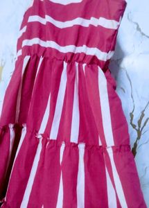 Striped Ruffle Dress