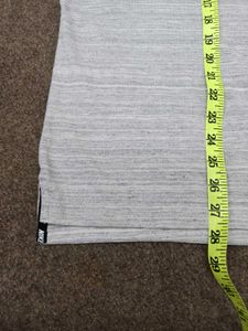 Nike Men's Grey Striped T-Shirt