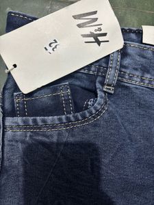 H&amp;M Embroidered Wide Leg Jeans