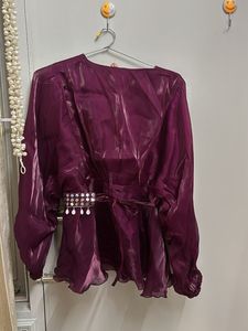 Elegant Purple Co-ord Set