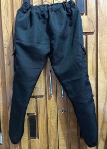 Black Cargo Sweatpants
