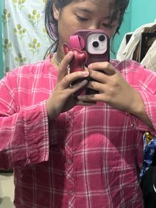 Dnmx Pink Cotton Shirt Large Size
