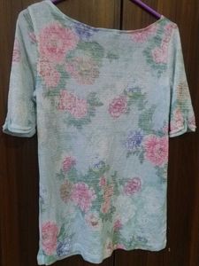 stylish neted transfer cute t- shirt collage girls