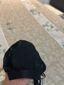 Sheer Black Lacy Bralette- 34 B