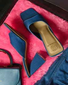 New Stylish Denim Heels