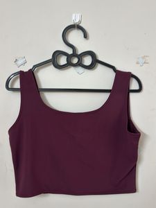 Stylish Burgundy Crop Top
