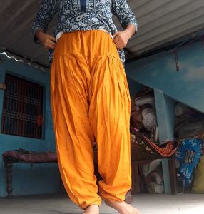 Orange Patiala Salwar Pants