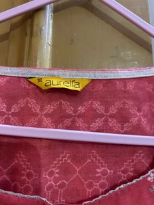 Pink Embroidered Kurta
