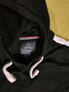 Crop Hoodie with Stripes