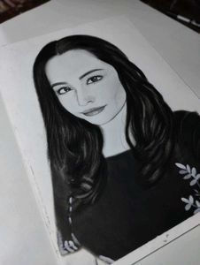 Charcoal Portrait Drawing