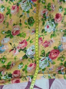 Floral Print Yellow Dress
