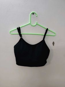 Comfy Black Sports Bra- Free size ✨