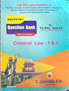 Kautilya's Criminal Law Question Bank 1 & 2