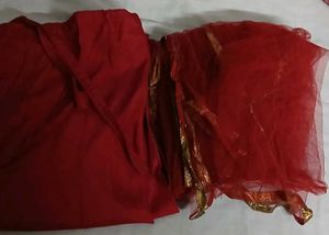 Embellished Maroon Lehenga Choli - M Size