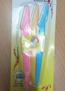 🤨  EYE BROW RAZOR🪒3 PCS/SE