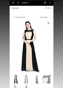 Elegant Black and Beige Maxi Dress🎀✨