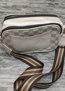 Checkered Pattern Waist Bag