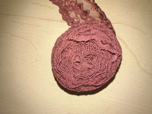 Maroon Lace Trim