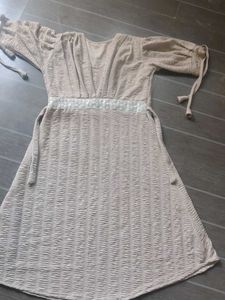 Chic Textured Midi Dress