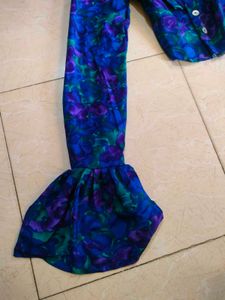 90s vintage blue coquette top 🧁🛸🥂🎢