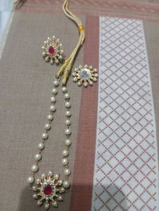 Eleganct lahanga choli + free gift necklace set