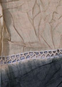 Elegant Beige &amp; Black Ombre Dupatta
