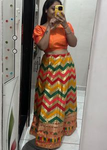 Haldi function special Vibrant Lehenga Set