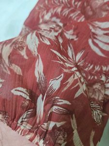 vintage Smocked Floral Print Top