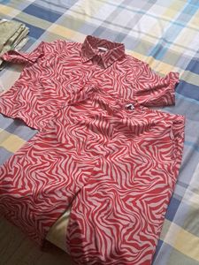 Pink Zebra Print Matching Set