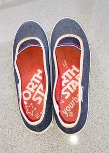 Cute Blue denim Ballerinas