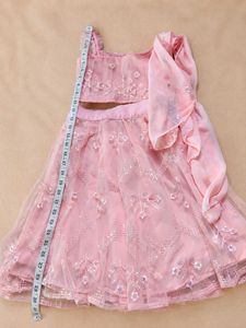 kid's pink lehenga choli