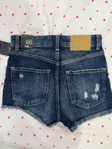 Distressed Denim Shorts