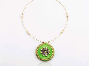 Vibrant Green Statement Necklace