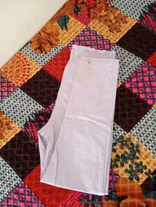 Lavender Baggy Jeans with Black Crop Top