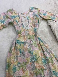 Pastel Floral &amp; Botanical Printed Kurti &amp; salwar