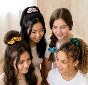 Satin Scrunchie Set 10