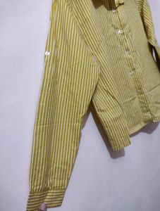 Mustard Yellow Lined Shirt