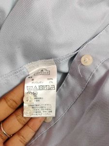 y2k Classic Blue Button-Up Shirt