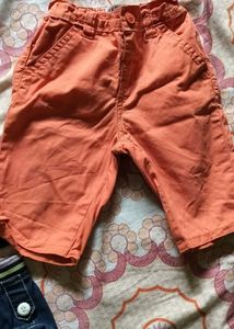 two Boys Shortsand jeans jacket